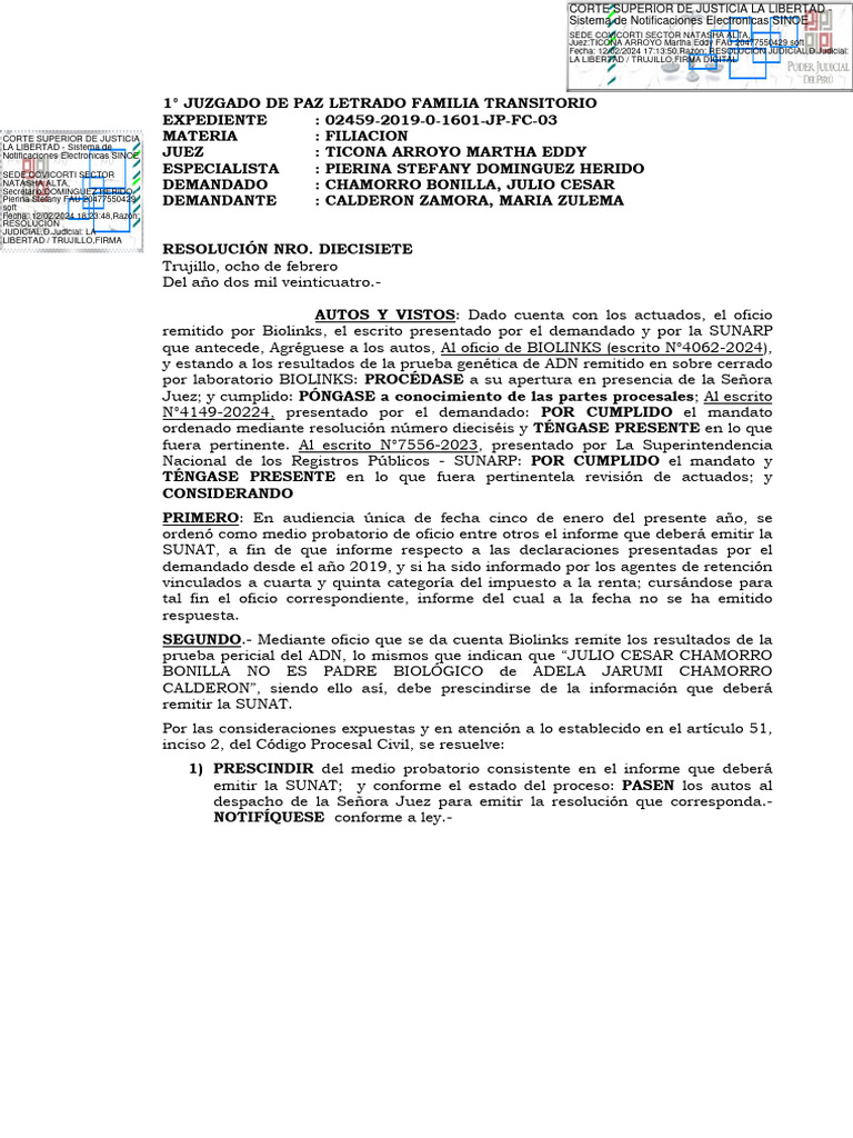 Res 2019024590225118000744607 | PDF | Separación de poderes | Judicaturas