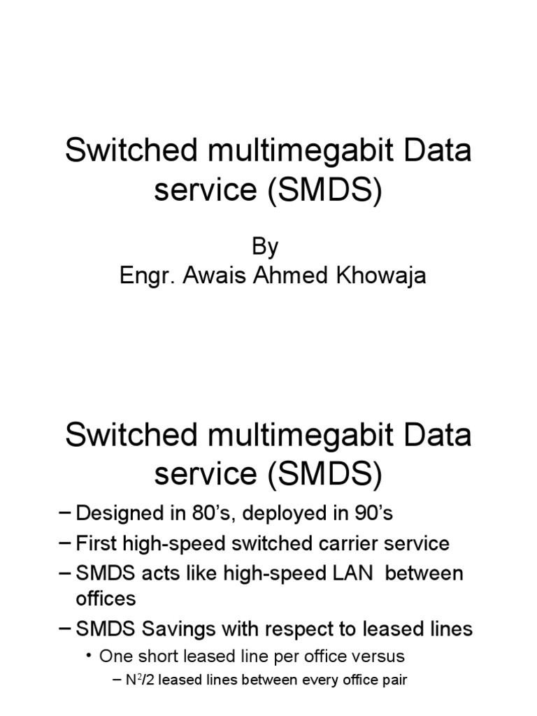 Overview of Switched Multimegabit Data Service | PDF | Customer ...