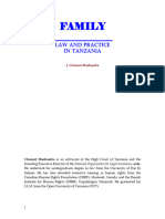 Family Law in Tanzania Text Zachariah Wakili Msomi Family La