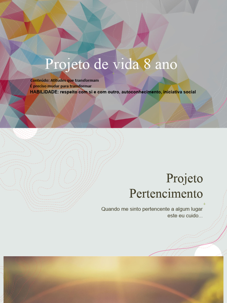 Novo 8 Ano 3 Bimestre Projeto de Vida (Salvo Automaticamente) | PDF ...