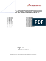 Declaração ABNT - Inversores Canadian Acima de 15KW