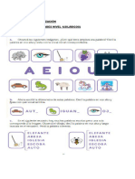 PROYECTO DE ALFABETIZACIÓN Secuencia de Actividades Nivel 1