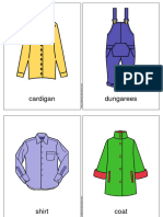 Printable Clothes Flashcards For ESL Students