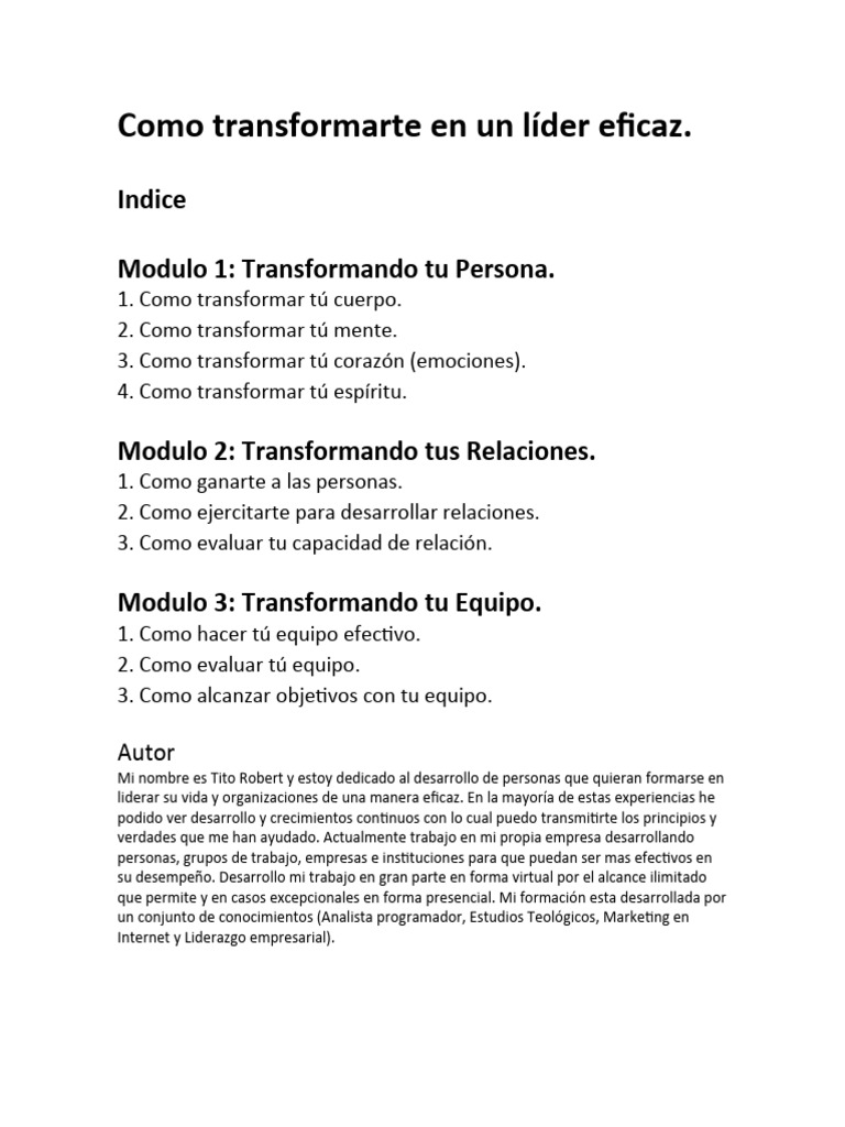 Cómo ser un líder eficaz hoy | PDF | Mente | Liderazgo