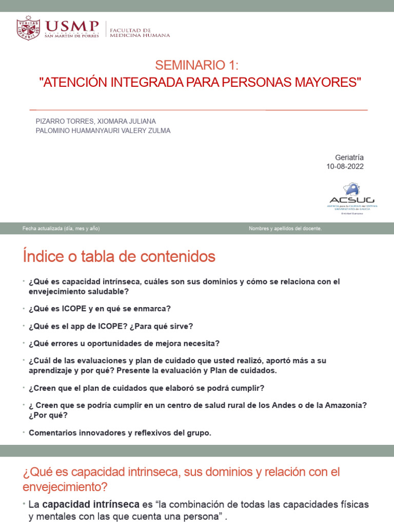 Atención Integral para Personas Mayores | PDF | Geriatría