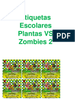 Etiquetas Plantas Vs Zombies