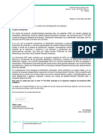 Carta Distribuidor Autorizado HPE