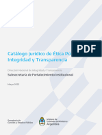 Catalogo Juridico Etica Publica Integridad y Transparencia Dniyt 2022