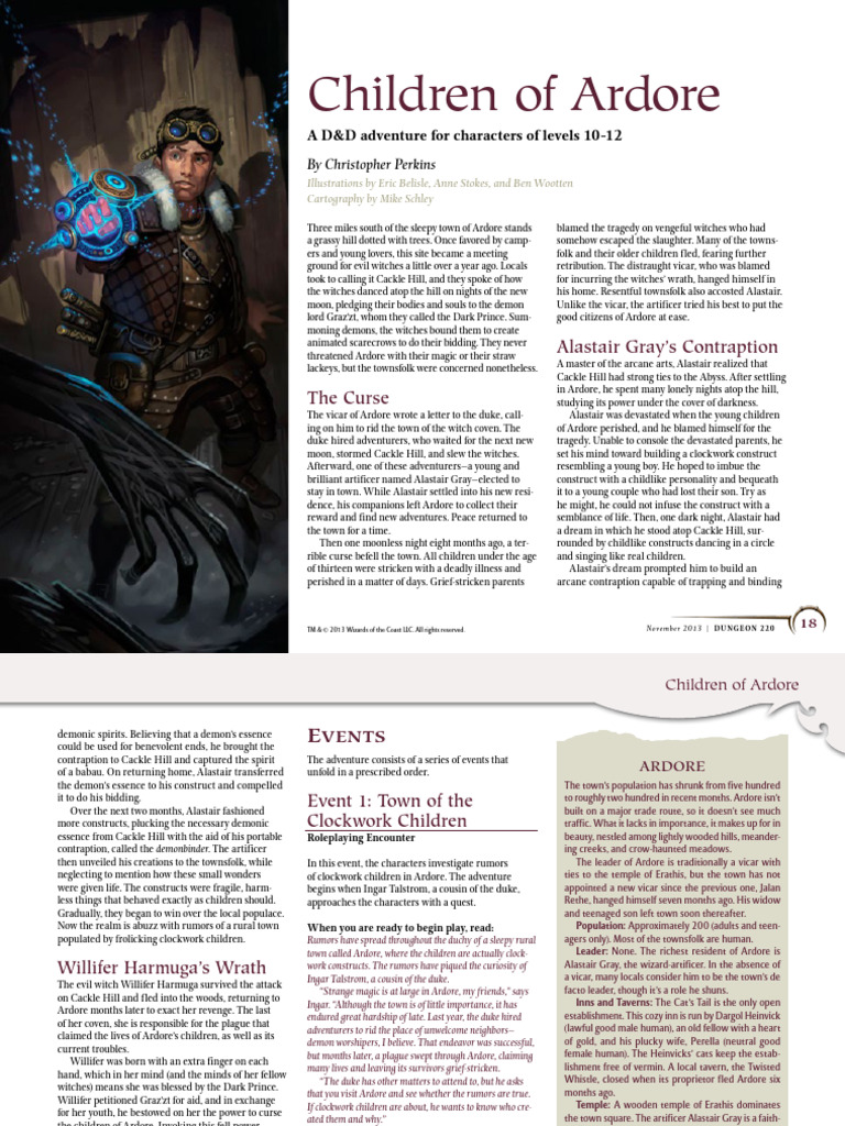 The Clockwork Children of Ardore | PDF