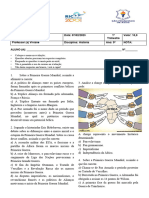 9º Ano - Avaliação de História 1º Trimestre - Viviane