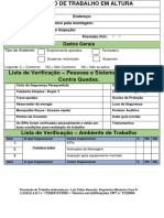 Permissão de Trabalho em Altura