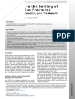 Instability in The Setting of Distal Radius Fractures Diagnosis, Evaluation, and Treatment