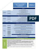 Calendário Acadêmico 2023.2 PRESENCIAL ESTÁCIO 1707