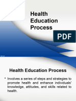 Health Education Process