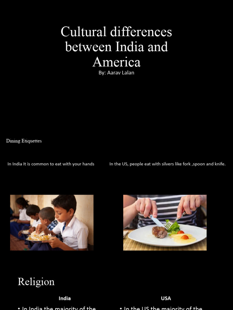 India vs. USA: Cultural Differences Explained | PDF