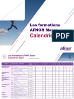 AFNOR Calendrier Formations Maroc 2022 v2