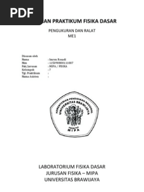 Contoh Laporan Praktikum Fisika Kelas 10 - Nusagates