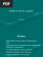 Unit 2 - Inductive Logic