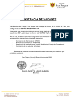 CONSTANCIA DE VACANTE QUIROZ VILA, Alexander Nil