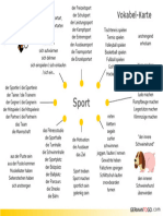 Vokabel-Karten - Sport