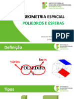 Geometria Espacial Poliedros A