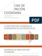 Instancias de Participación Ciudadana