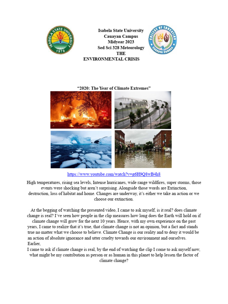 Understanding the Climate Crisis 2020 | PDF | Climate Change | Wildfire