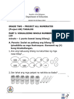 Grade 2 Project An Assessment Tool Post Test Tagalog