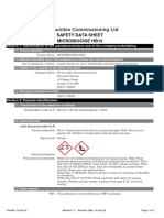 Microbiocide Chlorine Data Sheets