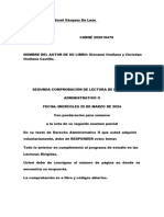 Valery Sorel Vasquez de León - SEGUNDA COMPROBACION DE DERECHO ADMINSTRATIVO II (MIERCOLES 20-3-2024)