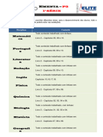 Ementa P3 - 1 Série