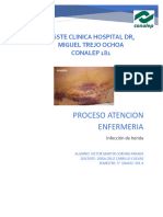 Proceso Atencion Enfermeria: Issste Clinica Hospital DR, Miguel Trejo Ochoa Conalep 181