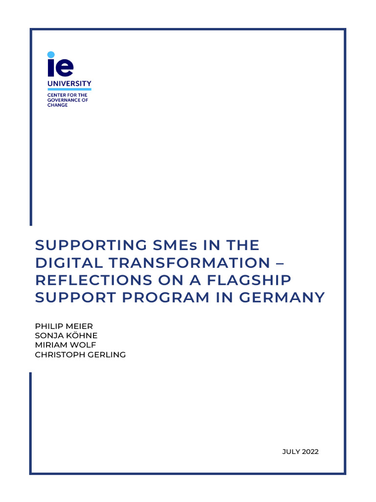 Digital Transformation for SMEs | PDF | Small And Medium Sized ...
