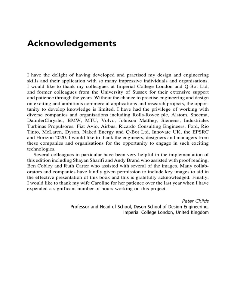 Acknowledgements - 2019 - Mechanical Design Engineering Handbook | PDF