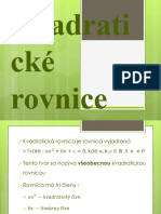 Kvadratické Rovnice