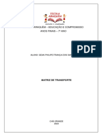 Geografia - Matriz de Transporte - 2023