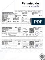 Comprobante de Pago de Permiso de Circulación SERIE A #202300748