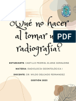 Qué No Hacer Al Tomar Una Radiografía