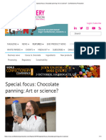 Special Focus - Chocolate Panning - Art or Science - Confectionery Production
