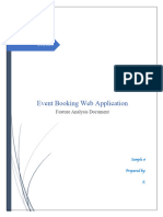 Feature Analysis (Event Booking System)