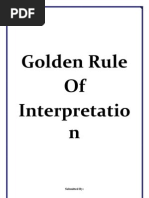 Download Golden Rule of Interpretation by Parunjeet Singh Chawla SN71912972 doc pdf