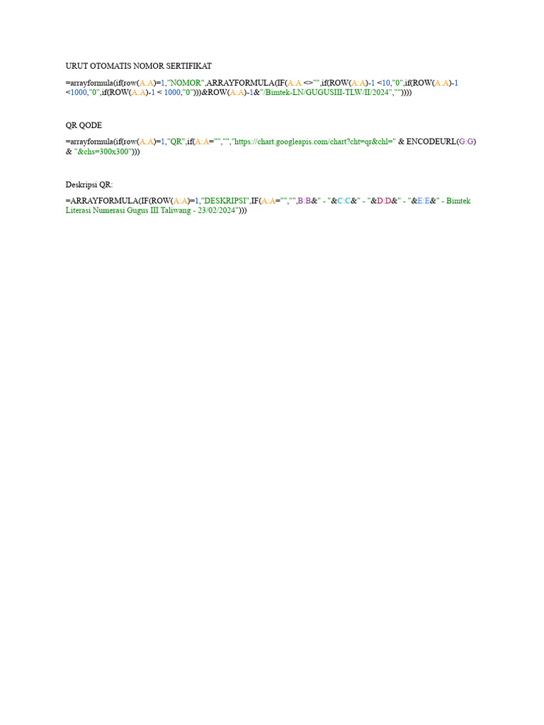 Formula Coding Spreadsheets | PDF