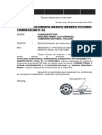 Oficio. N°728-2023 y Remite Informe N°155-2023 de Charlas de Instruccion Del M.M-152-2023