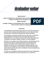 Deshidratador Solar 1