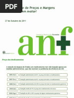 Dados Variados dos Custos no Sector Farmacêutico