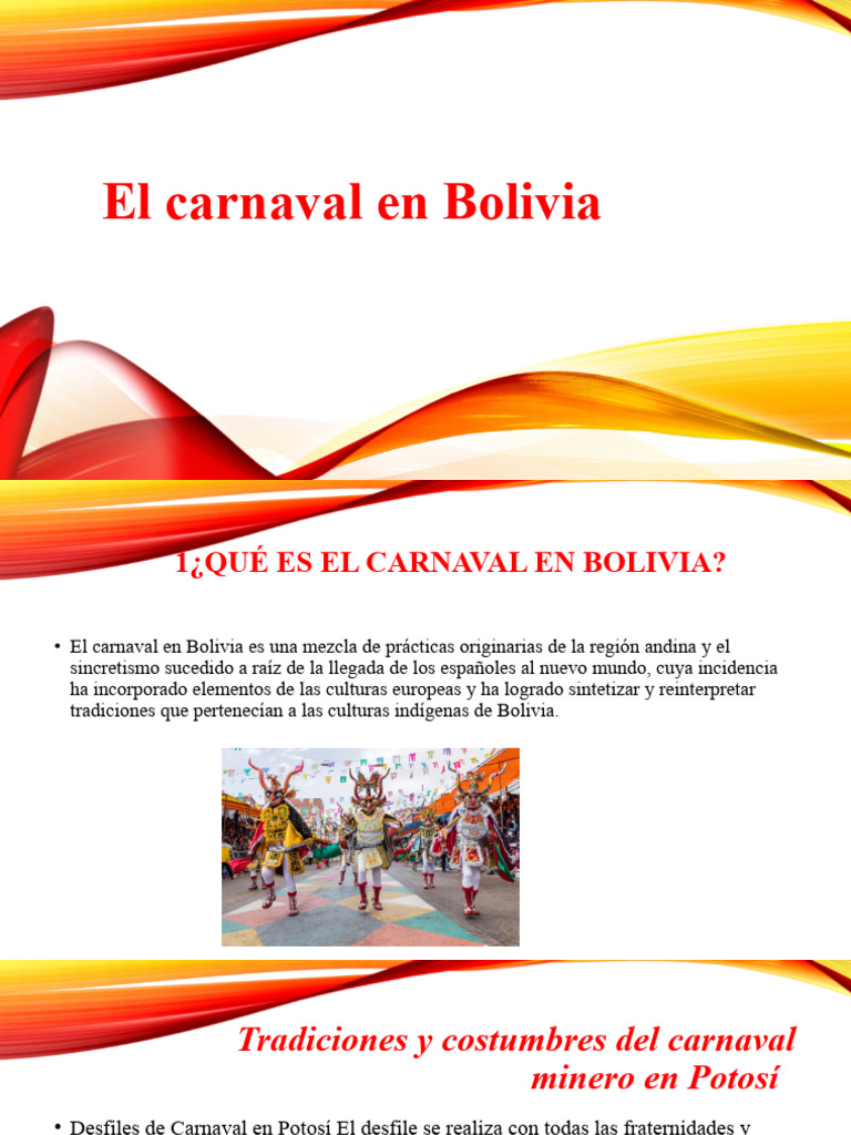 Carnaval en Bolivia Tradiciones y Orígenes PDF
