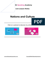 Nation and Culture - Lesson Notes  