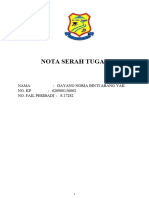 Nota Serah Tugas CONTOH