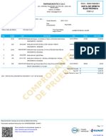 Nota de Debito Electronica Rapidiagnostics Sac