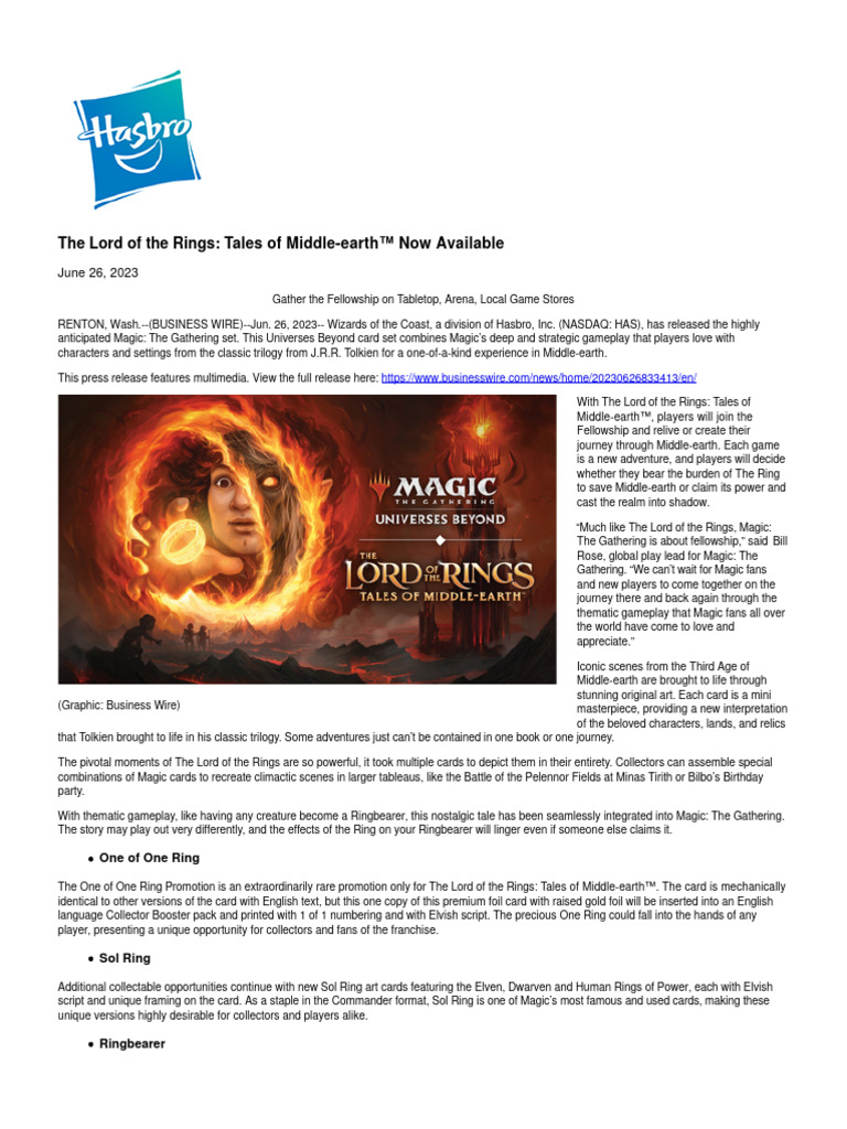 The Lord Of The Rings Tales Of Middle Earth邃 Now Available Pdf